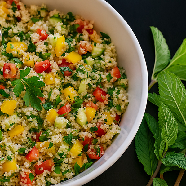 FONIO SALADE MET MANGO